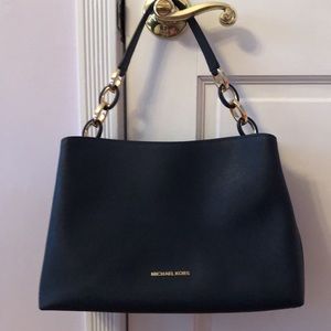 New Michael Kors navy handbag, never used